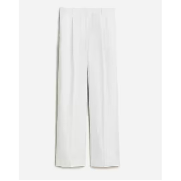 J Crew Wide Leg Linen Essential Pants 20 White NWT Trousers Women's BW528 J.Crew - Picture 4 of 5